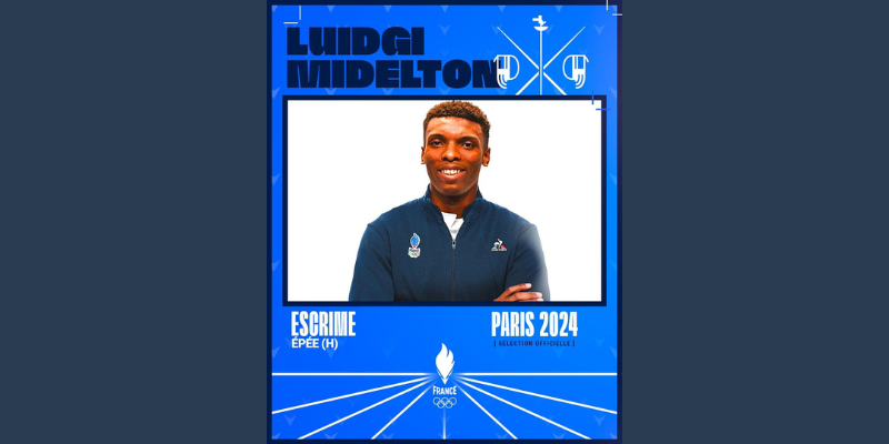 Luidgi MIDELTON sélectionné pour Paris 2024 !